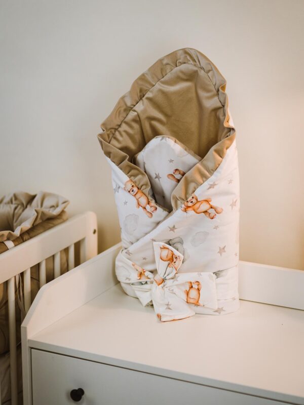 Rożek niemowlęcy Misie z balonami