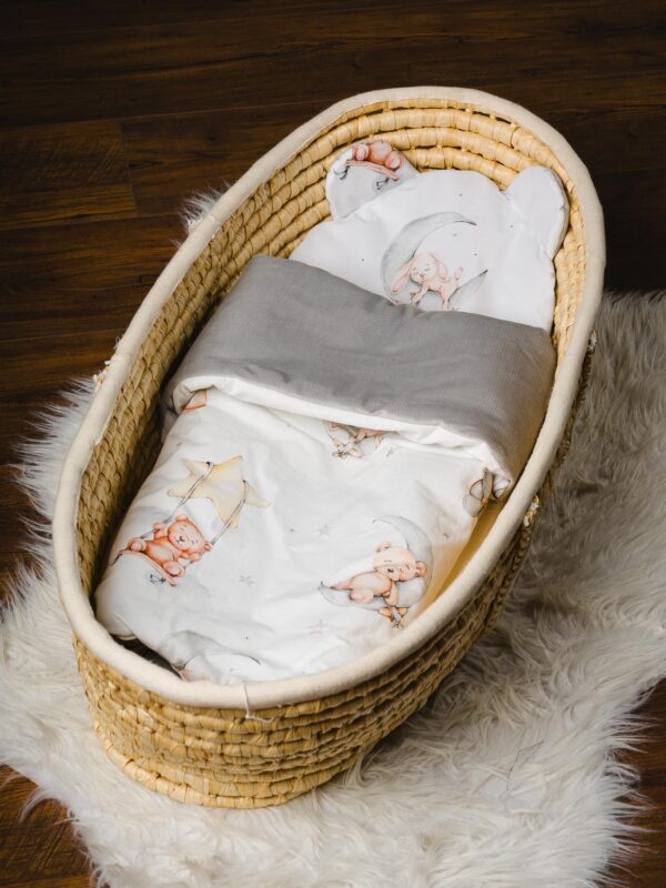 Kołderka i podusia do wózka Zabawa z misiami