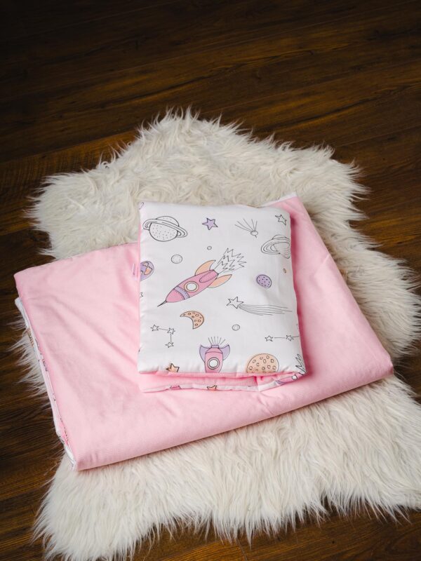 Pościel bez wypełnienia Kosmos różowy