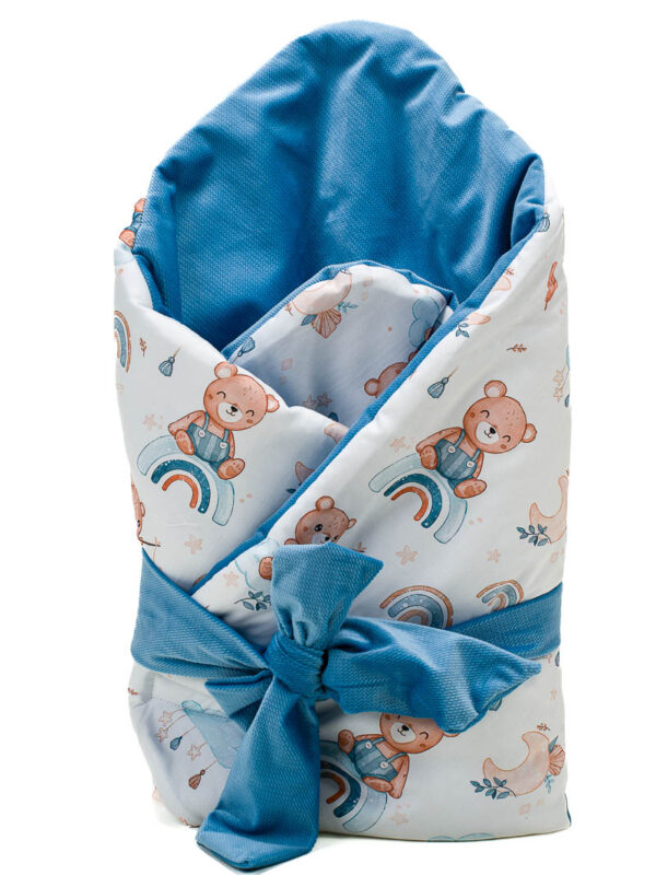 Rożek niemowlęcy Misie na tęczy