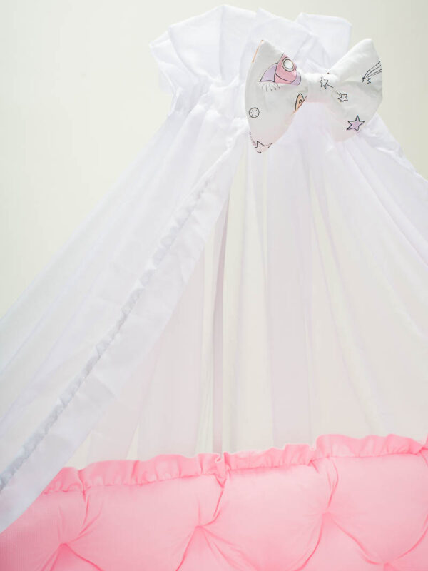 Baldachim z kokardką Kosmos różowy