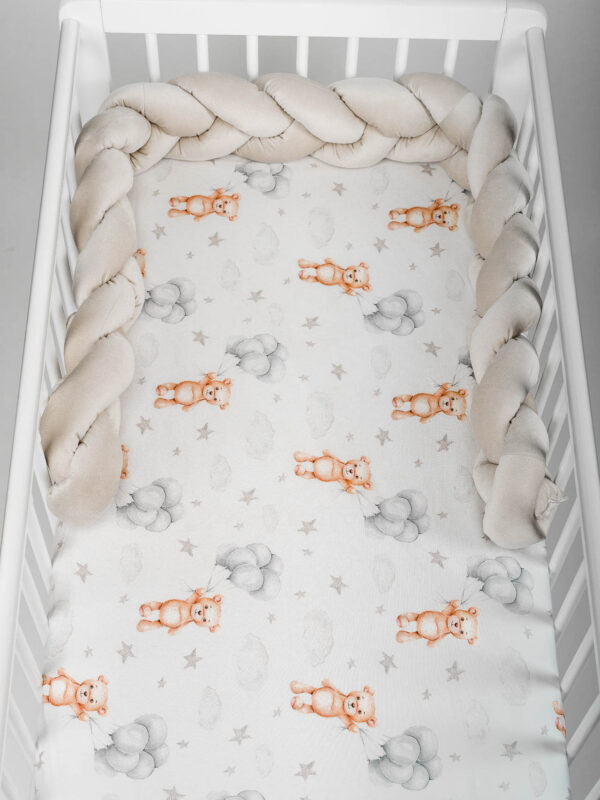 Zestaw mini Misie z balonami beż