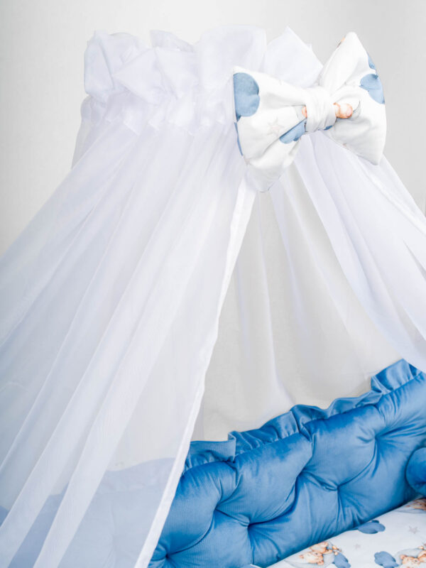 Baldachim z kokardką Misie na chmurkach