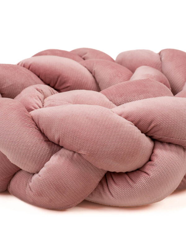 Ochraniacz warkocz ciemny brudny róż