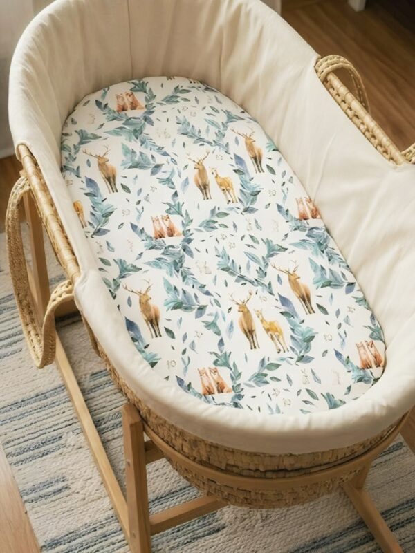 created by Polish Prześcieradło do gondoli leśne zwierzęta