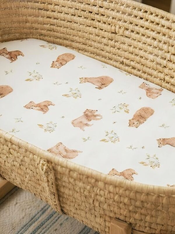 created by Polish Prześcieradło do gondoli Niedźwiadki